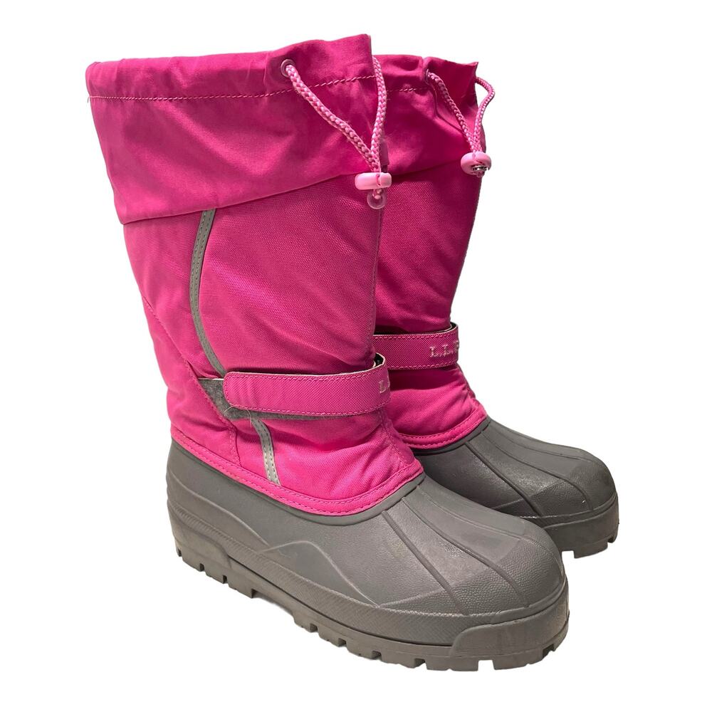 LL Bean Pink WInter Boots Kids size 7
